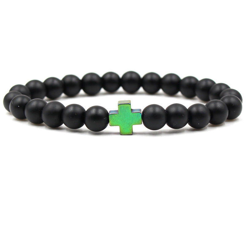 Bracelet homme - catholique - avec croix