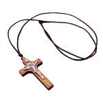 Collier Croix en Bois et métal - Vignette | La Paroissienne